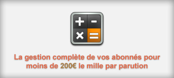 Wgesta | La gestion complète de vos abonnés pour moins de 200€ le mille par parution