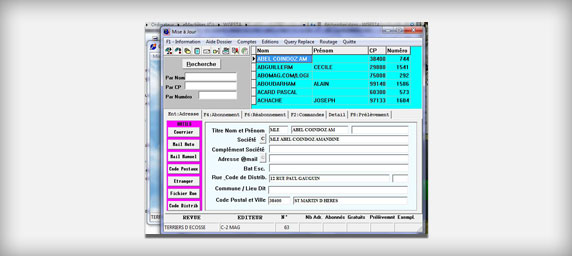 Premier contact avec la page principale d'abonnement